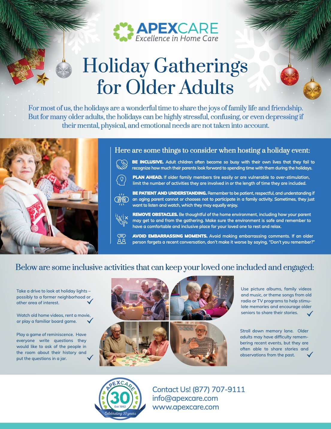 Holiday Gatherings for Older Adults