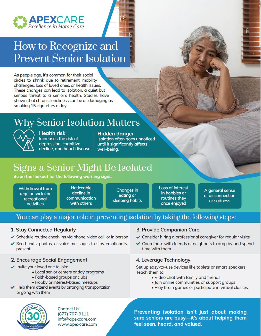 How to Recognize & Prevent Senior Isolation