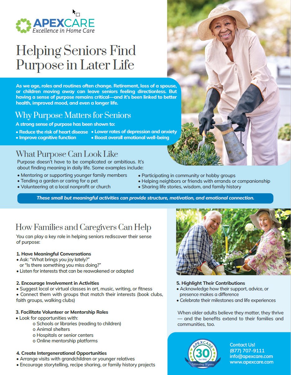 Helping Seniors Find Purpose in Later Life
